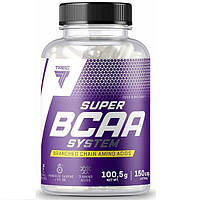 Аминокислота BCAA для спорта Trec Nutrition Super BCAA System 150 Caps FS, код: 7847649