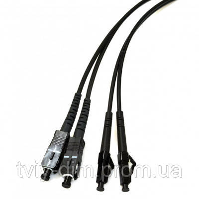 Оптичний патчкорд SC/UPC-LC/UPC MM (OM3) Duplex, Black, 20 m CMS (UPC-20SCLC(MM)D(ON)BK) (код 1541766)