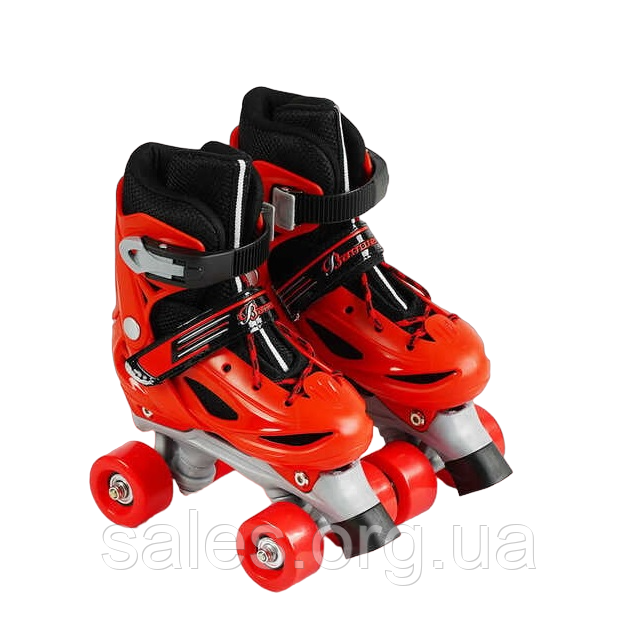 Роликові ковзани Best Roller 27-30 PVC Red (141159) SC, код: 8327818