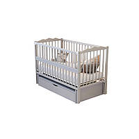 Детская кровать Дубок 9800-DVsS-07, с ящиком, серый, Vse-detyam
