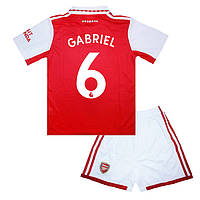 Детская футбольная форма GABRIEL 6 Арсенал 2022-2023 Adidas Home 145-155 см (set3300_116897)