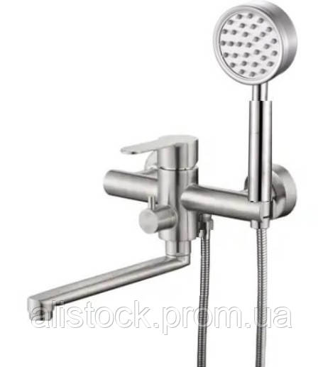 Змішувач-кран для ванної Yake нержавіюча сталь - фото 1 - id-p2169780581