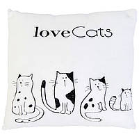 Декоративная подушка "Love cats" Tigres ПД-0169, 36х35х9 см, Vse-detyam