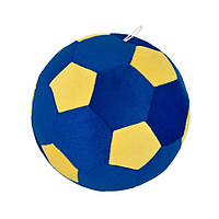 Декоративная Подушка-3 "Мячик футбольный" Tigres ПШ-0003 сине-желтый, Vse-detyam