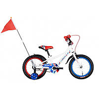 Велосипед RACE Formula OPS-FRK-16-189, 16", рама 8,5" белый с красным и синим, Vse-detyam