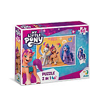 Детские Пазлы My Little Pony "Яркие образы" DoDo 200139 60 элементов, с фигуркой, Vse-detyam