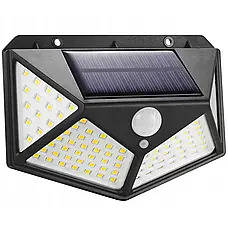 Вуличний ліхтар-прожектор на сонячній батареї (100LED, 10W) ​​CL-100 / Світлодіодний ліхтар із датчиком руху, фото 3