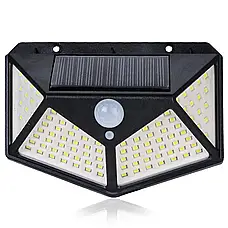 Вуличний ліхтар-прожектор на сонячній батареї (100LED, 10W) ​​CL-100 / Світлодіодний ліхтар із датчиком руху, фото 2