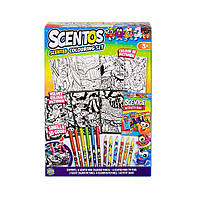 Ароматный набор для творчества "Забавные раскраски" Scentos 42558, маркеры, карандаши, раскраски, Vse-detyam