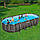 Каркасний басейн Bestway 561ES Power Steel™ Frame Pool з фільтруючим насосом 732 x 366 x 132 см, вигляд дерева (болотний дуб), фото 4