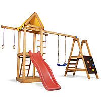 Детский игровой комплекс SportBaby Babyland-20 с веревочной лестницей и кольцами, Vse-detyam