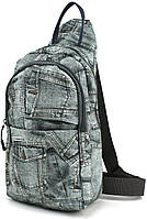 Однолямочный рюкзак слинг Wallaby Серый (112.47) PZ, код: 8299029