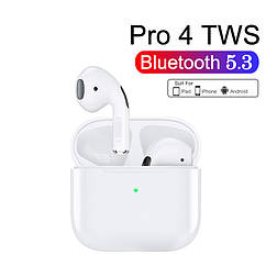 Безпровідні навушники Bluetooth 5.3 TWS Pro 4 White