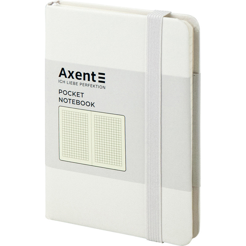 Нотатник А6 Axent Partner 96 аркушів у клітинку 95 х 140 білий