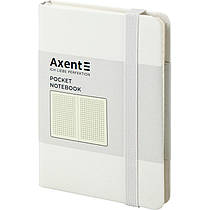 Нотатник А6 Axent Partner 96 аркушів у клітинку 95 х 140 білий