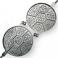 Форма алюмінієва для випікання печива "Мозаїка" з дерев'яними ручками, фото 2