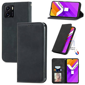 Чохол-книжка Skin Feel Leather Wallet для Vivo Y15s Black