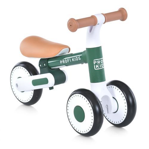 Біговел дитячий PROFI KIDS, 3 кольори, EVA, стальн.рама, склад., зелений в кор.30*34*19см (1шт)