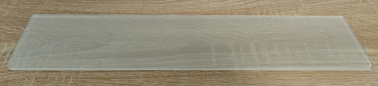 Полиця скляна пряма матова 6 мм 60 х 15 см