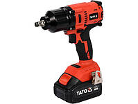 Гайковерт ударний акумуляторний YATO 1/2", 700 НМ, LI-ION 18В, комплект 3 Ач +КЕЙС, фото 3