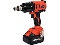 Гайковерт ударний акумуляторний YATO 1/2", 700 НМ, LI-ION 18В, комплект 3 Ач +КЕЙС, фото 5