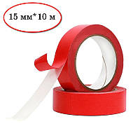 Двостороння клейка сітчаста стрічка скотч Double Sided Tape 15мм*10м