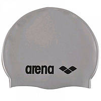 Шапка для плавания CLASSIC SILICONE Arena 91662-051 серебристый Уни, OSFM, Vse-detyam