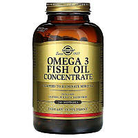 Omega-3 Fish Oil Solgar концентрат рыбьего жира 240 гелевых капсул TH, код: 7701100