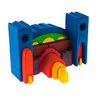 Конструктор Все в замку nic NIC523268 дерев'яний, синій, Vse-detyam