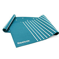 Двусторонний коврик для йоги Double Sided Yoga Mat Reebok RAYG-11030GN, Vse-detyam