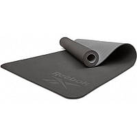 Двусторонний коврик для йоги Double Sided Yoga Mat Reebok RAYG-11042BKGR, Vse-detyam