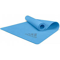 Коврик для йоги Premium Yoga Mat Adidas ADYG-10300GB, голубой 176 х 61 х 0,5 см, Vse-detyam