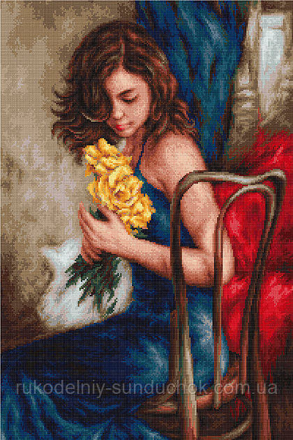 Набір для вишивання гобелена "Luca-S" G532 Жовті троянди, фото 1