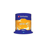 Диск DVD Verbatim 4.7Gb 16X CakeBox 100шт 43549 n