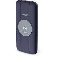 Батарея универсальная Vinga 10000 mAh Wireless QC3.0 PD soft touch purple BTPB3510WLROP n