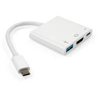 Концентратор Vinga Type-C to HDMI+USB3.0+Type-C PD VCPATC2HDMIUSBPDWH n