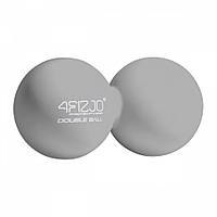 Массажный мяч двойной Lacrosse Double Ball 4FIZJO 4FJ0324, 6.5 x 13.5 см, Grey, Vse-detyam