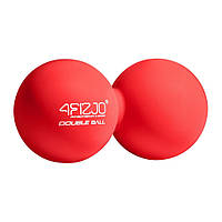 Массажный мяч двойной Lacrosse Double Ball 4FIZJO 4FJ1219, 6.5 x 13.5 см, Red, Vse-detyam