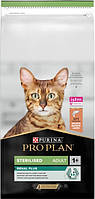 Сухой корм для взрослых стерилизованных кошек Purina Pro Plan Sterilised Adult 1+ Renal Plus с лососем 14 кг