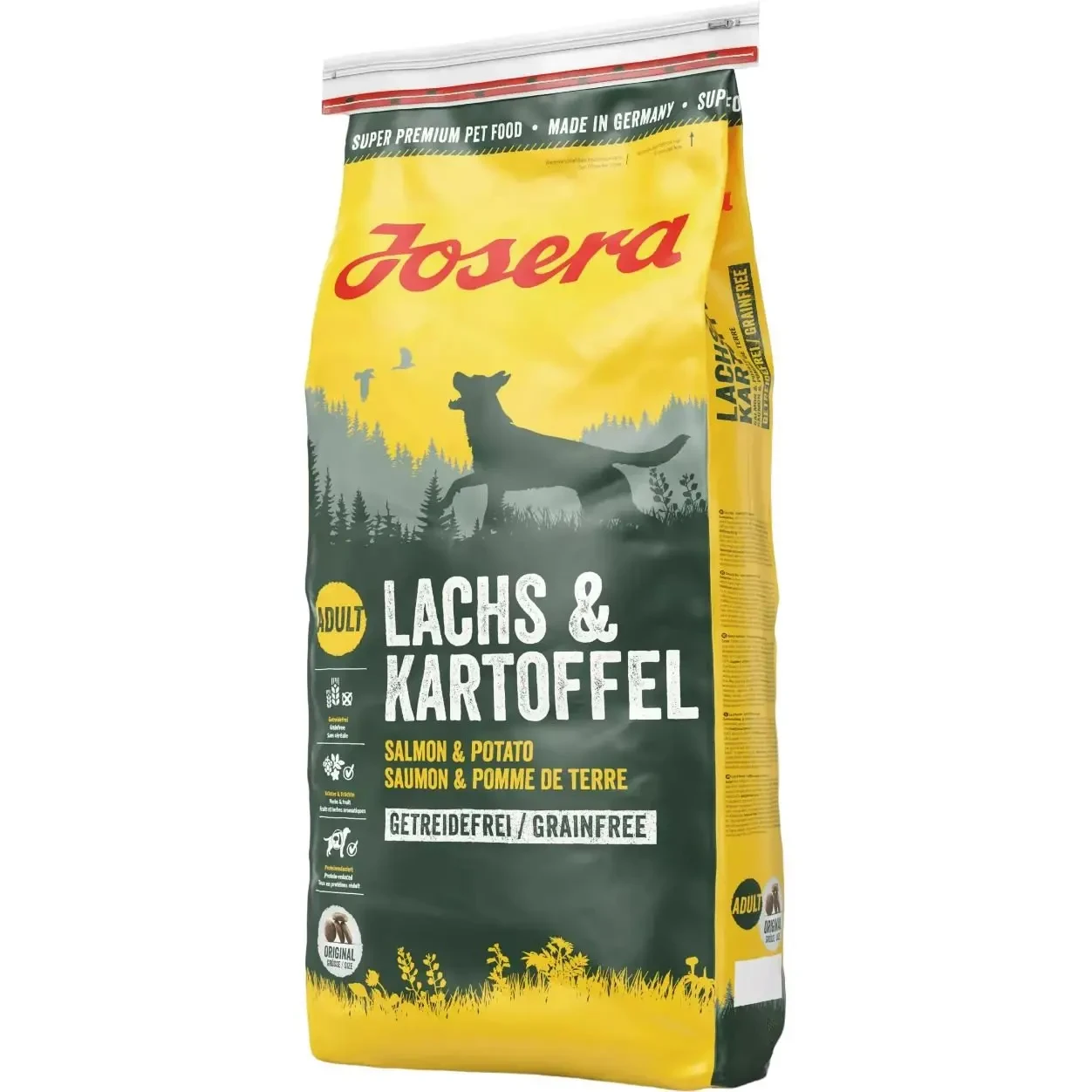 Сухий корм для собак, беззерновий з лососем та картоплею Josera Lachs&Kartoffel 15 кг