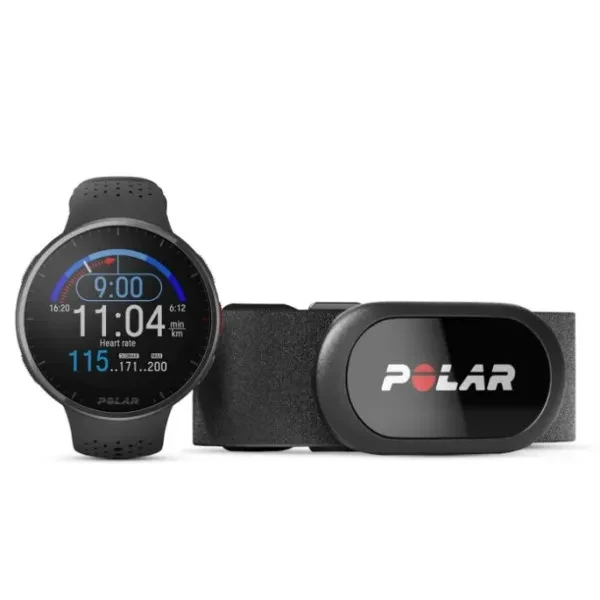 Смарт-годинник Polar Pacer Pro Carbon Gray with Polar H10 heart rate belt (900107610)