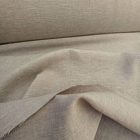 Льняна щільна тканина натурального кольору (шир. 320 см)