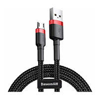 Дата кабель USB 2.0 AM to Micro 5P 2.0m CAMKLF 1.5A black-red Baseus CAMKLF-C91 n