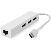 Концентратор Value Type-C Hub 3-port USB2.0 + RJ45 Fast Ethernet White S0742 n