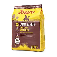 Сухой корм для взрослых собак склонных к аллергии, с ягненком и рисом Josera Lamm & Reis 900 г