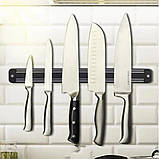 Магнітний настінний тримач для ножів А-Плюс 1410 33,5 на 4,8 см Чорний SC, код: 8165086, фото 2