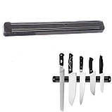 Магнітний настінний тримач для ножів А-Плюс 1410 33,5 на 4,8 см Чорний SC, код: 8165086, фото 3