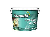 Краска фасадная (для фасада) 4кг Белый ВДА Faсade Acrylic ТМ FAZENDA OS