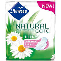 Гігієнічні прокладки Libresse Natural Care Ultra Clip Normal 10 шт 7322540523300 l