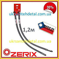Гнучка підводка шланг 1/2" гайка-штуцер М10 до змішувача 1,2 м Zerix (Чехія)
